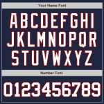 Custom Navy Red White Baseball Jersey - Authentic Customizable Sports Apparel Custom Navy White-Red Authentic Baseball Jersey