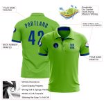 Neon Green Custom Golf Polo Shirt for Royal Performance - Stylish Activewear Custom Neon Green Royal Performance Golf Polo