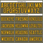 Custom Black-Gold Olive Mesh Football Jersey - Authentic Salute To Service Custom Olive Black-Gold Mesh Authentic Salute