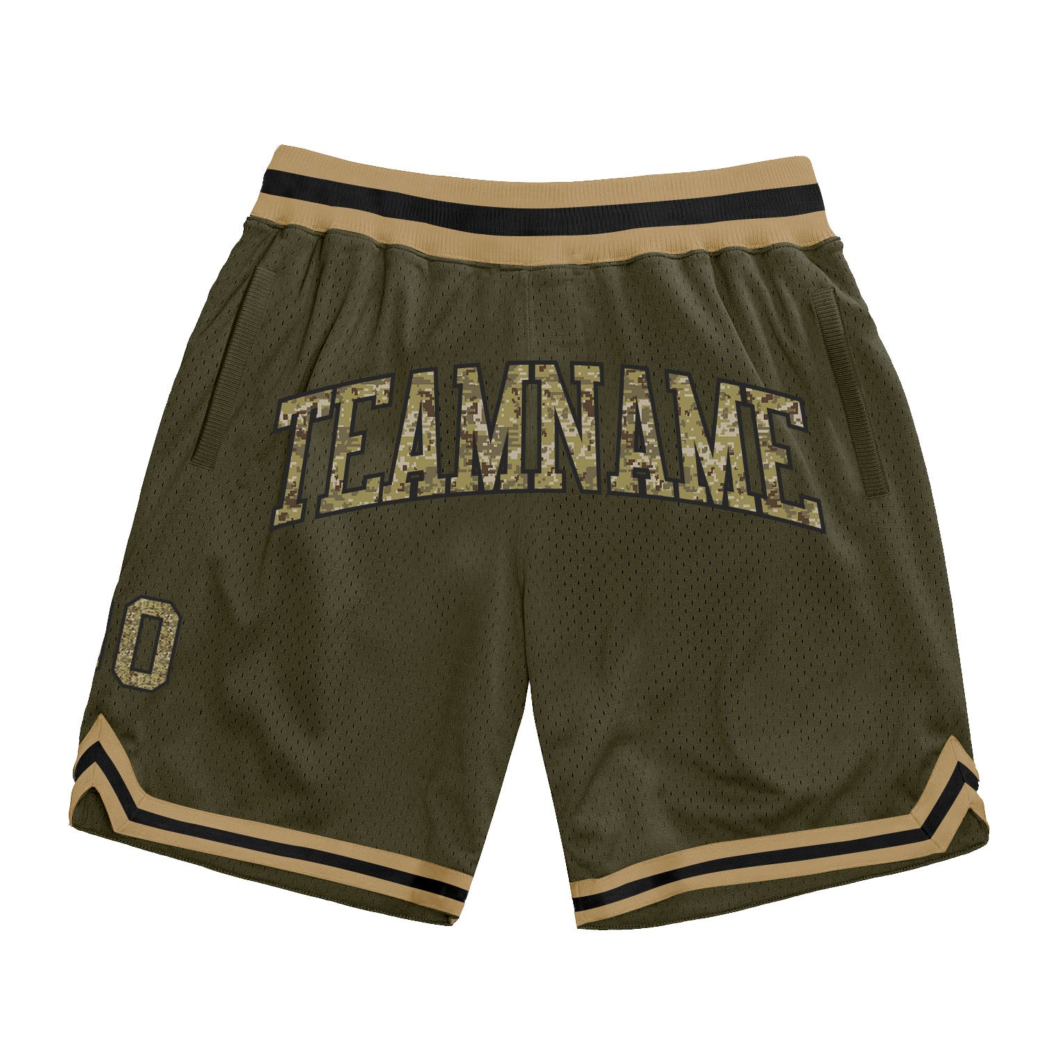 Custom Olive Camo Black-Old Gold Authentic Throwback Salute To Service Basketball Shorts Custom Olive Camo Basketball Shorts Black-Old Gold Salute to Service Authentic Throwback Custom Olive Camo Black-Old Gold