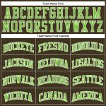 Custom Olive Green-White Neon Basketball Jersey Salute to Service Authentic Throwback Custom Olive Neon Green-White Authentic