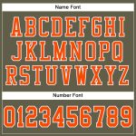 Custom Olive Orange-White Mesh Football Jersey - Authentic Salute To Service Edition Custom Olive Orange-White Mesh Authentic
