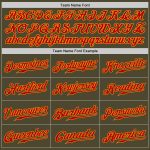 Olive Red-Gold Authentic Salute To Service Baseball Jersey - Custom Design for Fans Custom Olive Red-Gold Authentic Salute