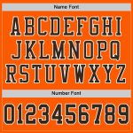 Custom Throwback Football Jersey - Orange Brown White Mesh Authentic Design Custom Orange Brown-White Mesh Authentic Throwback