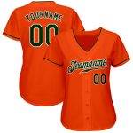 Custom Orange and Green White Authentic Baseball Jersey Style 3188 - Personalized Sports Apparel Custom Orange Green-White
