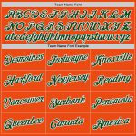 Custom Performance T-Shirt in Orange Green-White - Style 5582 for Active Wear and Sports Custom Orange Green-White Performance