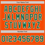 Custom Orange Kelly Green White Authentic Baseball Jersey 8335 - High Quality Sports Apparel Custom Orange Kelly Green-White