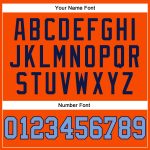 Authentic Throwback Basketball Jersey - Custom Orange & Light Blue-Navy Custom Orange Light Blue-Navy Authentic Throwback