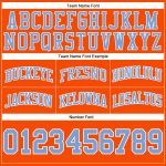 Custom Basketball Shorts - Orange, Light Blue & White Authentic Throwback Design Custom Orange Light Blue-White Authentic