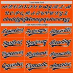 Custom Orange Navy Cream Authentic Baseball Jersey - Old Gold Design Custom Orange Navy Cream-Old Gold Authentic Baseball