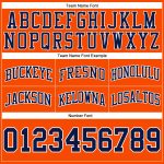 Custom Basketball Shorts - Authentic Orange Navy-White Throwback Design Custom Orange Navy-White Authentic Throwback Basketball