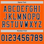 Orange Navy White Mesh Authentic Football Jersey - Customizable Team Apparel Custom Orange Navy-White Mesh Authentic Football