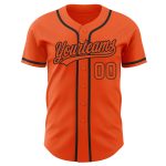 Custom Orange Black Baseball Jersey - Authentic Personalized Sports Apparel Custom Orange Orange-Black Authentic Baseball