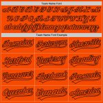 Custom Orange Black Baseball Jersey - Authentic Personalized Sports Apparel Custom Orange Orange-Black Authentic Baseball