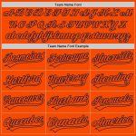 Custom Orange and Navy Baseball Jersey - Authentic Athletic Apparel Custom Orange Orange-Navy Authentic Baseball Jersey