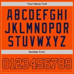 Custom Orange and Navy Baseball Jersey - Authentic Athletic Apparel Custom Orange Orange-Navy Authentic Baseball Jersey