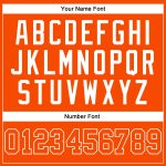 Custom Authentic Orange and White Throwback Basketball Jersey Custom Orange Orange-White Authentic Throwback Basketball Jersey