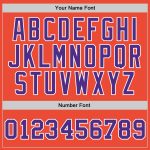 Custom Basketball Jersey - Authentic Orange Purple White Throwback Design Custom Orange Purple-White Authentic Throwback