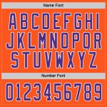 Custom Hockey Jersey - Orange Purple White Design for Fans and Players Custom Orange Purple-White Hockey Jersey