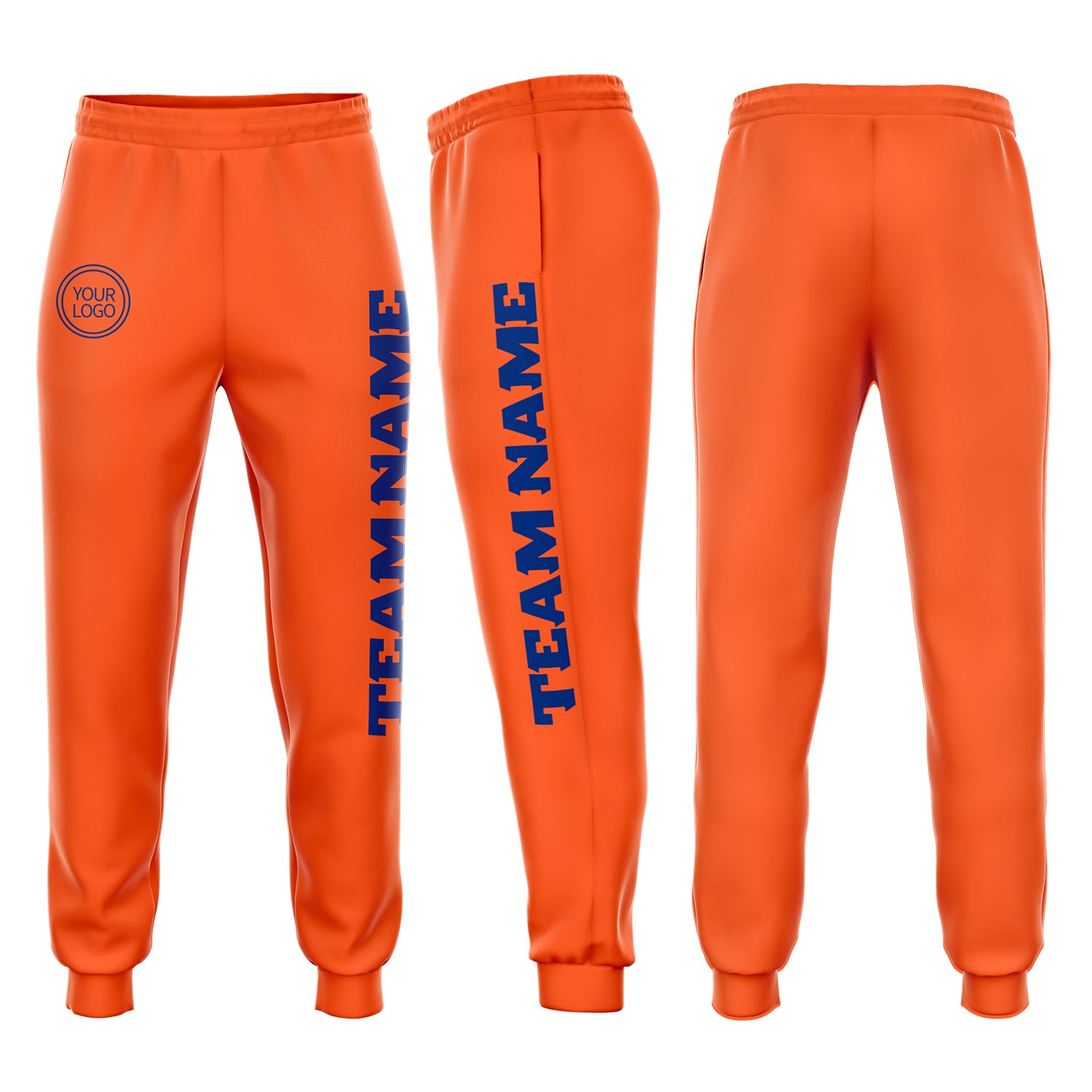 Custom Orange Royal Fleece Jogger Sweatpants Custom Orange Jogger Sweatpants for Men, Royal Fleece Athletic Wear Custom Orange Royal Fleece Jogger Sweatpants