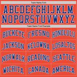 Custom Orange Royal White Basketball Jersey Authentic Throwback Style Custom Orange Royal-White Authentic Throwback Basketball
