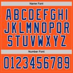 Custom Orange White Hockey Jersey - Royal Style, Personalized Sports Apparel Custom Orange Royal-White Hockey Jersey