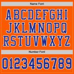 Custom Orange Royal White Authentic Football Jersey - Mesh Design for Comfort Custom Orange Royal-White Mesh Authentic Football