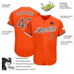 Custom Orange Steel Gray-White Authentic Baseball Jersey for Men - Premium Quality Apparel Custom Orange Steel Gray-White