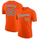 Custom Performance T-Shirt in Orange, Steel Gray, and White - Style 2561 Custom Orange Steel Gray-White Performance T-Shirt