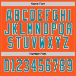 Customizable Orange and Teal Hockey Jersey for Team Sports - White Accents Custom Orange Teal-White Hockey Jersey