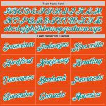 Custom Orange Teal White Performance T-Shirt for Men and Women Activewear Custom Orange Teal-White Performance T-Shirt
