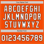 Custom Orange and Black Fade Fashion Baseball Jersey - Authentic Stylish Design Custom Orange White-Black Authentic Fade