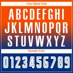 Custom Soccer Uniform Jersey Long Sleeve Fade Orange White-Royal Sublimation Design Custom Orange White-Royal Sublimation