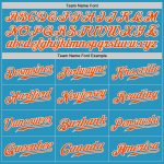 Panther Blue Orange White Authentic Baseball Jersey Custom Design Classic Sports Apparel Custom Panther Blue Orange-White