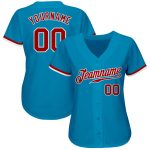 Panther Blue Red-White Custom Authentic Baseball Jersey for Men and Women Custom Panther Blue Red-White Authentic Baseball