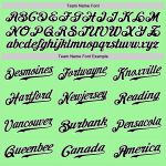 Pea Green Black-White Authentic Split Fashion Baseball Jersey - Custom Design Custom Pea Green Black-White Authentic Split