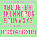 Authentic Split Fashion Baseball Jersey in Custom Pea Green and Pink-White Custom Pea Green Pink-White Authentic Split Fashion