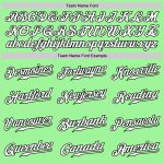 Custom Pea Green Baseball Jersey Authentic Fade White-Black Fashion Custom Pea Green White-Black Authentic Fade Fashion Baseball