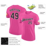Performance T-Shirt for Custom Pink and Black-White Design, Ideal for Sports and Activities Custom Pink Black-White Performance