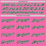 Custom Pink Green White Baseball Jersey - Authentic Team Design Custom Pink Green-White Authentic Baseball Jersey