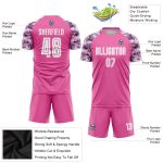 Custom Pink White Camo Soccer Jersey for Sublimation | Performance Uniform Custom Pink White-Camo Sublimation Soccer Uniform