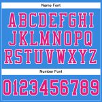 Custom Powder Blue Hot Pink White Mesh Football Jersey - Authentic Team Apparel Custom Powder Blue Hot Pink-White Mesh Authentic
