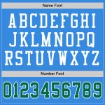 Custom Powder Blue Football Jersey - Authentic Throwback with Kelly Green and White Mesh Custom Powder Blue Kelly Green-White