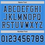 Custom Powder Blue Navy White Authentic Football Jersey for Men Custom Powder Blue Navy-White Mesh Authentic Football Jersey