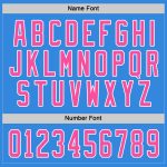 Custom Powder Blue Hockey Jersey with Pink-White Accents for Men and Women Custom Powder Blue Pink-White Hockey Jersey