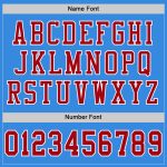 Custom Powder Blue Mesh Football Jersey - Red and White Authentic Design Custom Powder Blue Red-White Mesh Authentic Football