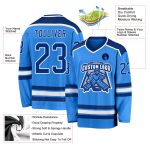 Custom Powder Blue Hockey Jersey - Royal White Team Jersey for Men and Women Custom Powder Blue Royal-White Hockey Jersey
