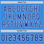 Authentic Football Jersey in Custom Powder Blue and Royal-White Mesh Custom Powder Blue Royal-White Mesh Authentic Football