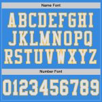Custom Powder Blue White Gold Mesh Authentic Football Jersey for Fans Custom Powder Blue White-Gold Mesh Authentic Football