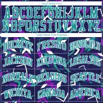 Custom Purple Aqua-White Music Festival Jersey Sublimation Basketball Suit Round Neck Custom Purple Aqua-White Music Festival